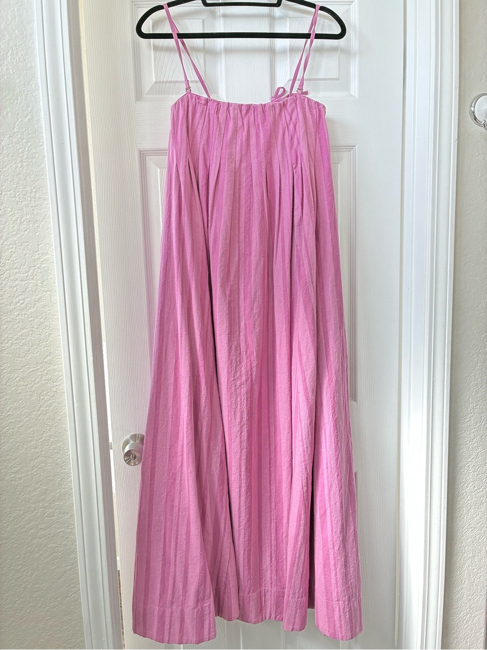 Free People Pink Maxi Dress with Spaghetti Straps